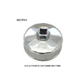WCTF01 Cup Style Oil Filter Remover Wesfil Cooper 77mm - 12F (Cross Ref: )