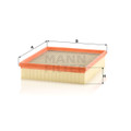 C32013 Mann Air Filter for Volkswagen Amarok 2.0L 2010-19 3.0L 2011-on