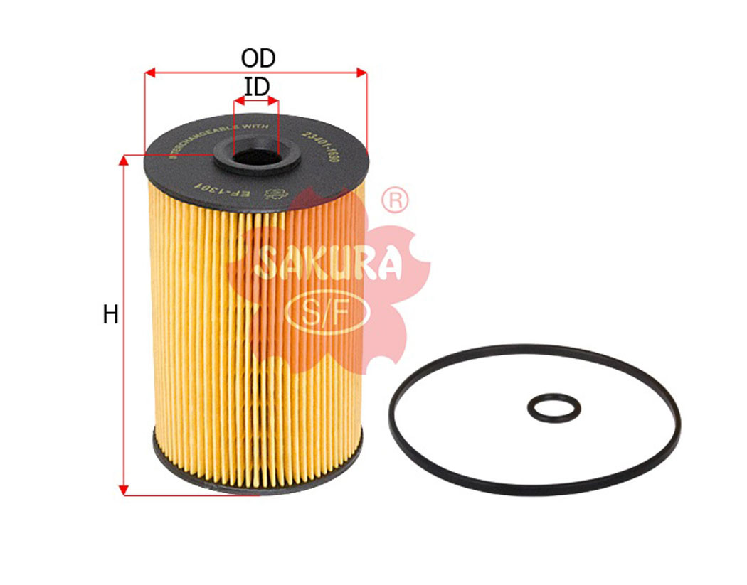 Sakura Fuel Filter Element EF1301 Cross Ref 23304EV150 Western Filters