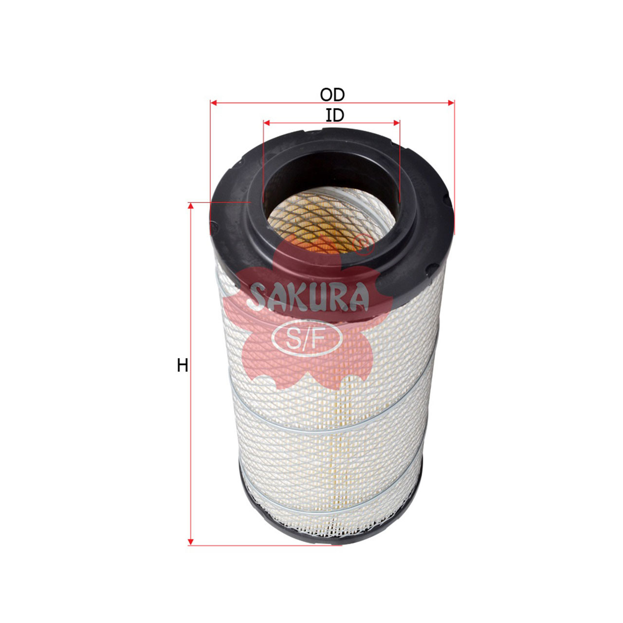 sakurarara12 Sakura Outer Air Filter FA-5147 Equivalent to Caterpillar 233-5182