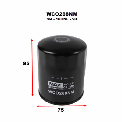 WCO268NM Oil Filter for LDV