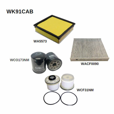 WK91CAB Filter Service Kit for RSK61c for Isuzu D-Max Mu-x Mazda Bt-50