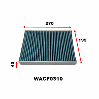 WACF0310 Cabin Filter for RCA422p Landrover WACF0310 Cabin Filter for RCA422p Landrover