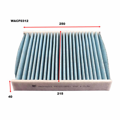 WACF0312 Cabin Filter for Maserati WACF0312 Cabin Filter for Maserati