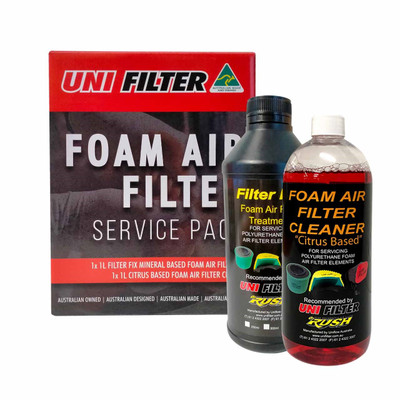 Uni Filter Foam Air Filter Cleaner (Citrus Based) & Oil Service Pack Uni Filter Foam Air Filter Cleaner (Citrus Based) & Oil Service Pack