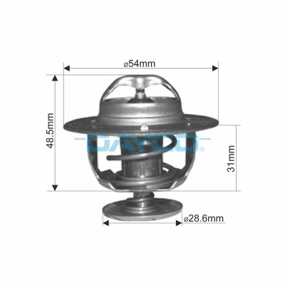 DT124A Thermostat 54mm Diam. 82C for KIA/ Nissan DT124A Thermostat 54mm Diam. 82C for KIA/ Nissan