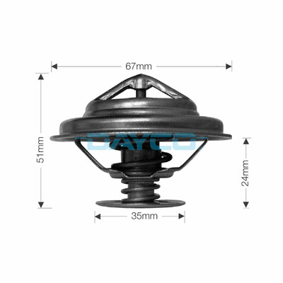 DT58E Thermostat 67mm Diam. 77C for Jaguar