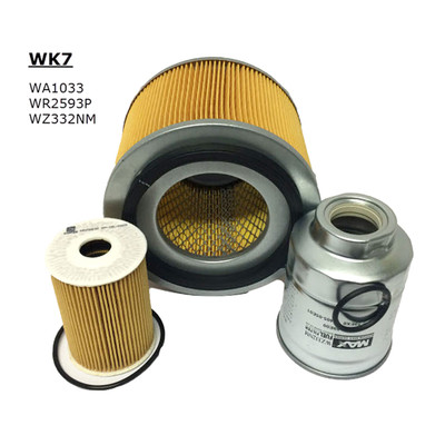 WK7 Wesfil 4WD Filter Kit for Nissan Patrol 2000-2017 ZD30DDT (RSK24)