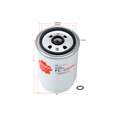 Sakura Spin-On Fuel Filter FC-28090 for Hyundai Tucson 2.0L TL Diesel (2015-21)