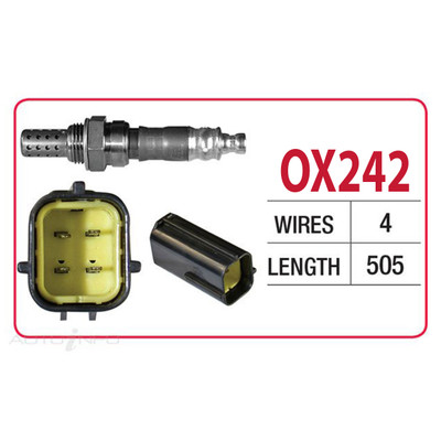 Oxygen Sensor OX242 for Holden Barina TK 1.6L F16D3 I4 16V DOHC (2009-2011) Oxygen Sensor OX242 for Holden Barina TK 1.6L F16D3 I4 16V DOHC (2009-2011)