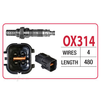 Oxygen Sensor OX314 for Hyundai Sonata EF-B 2.4L G4JS I4 16V DOHC (2001-2005)