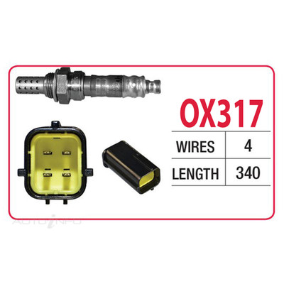 Oxygen Sensor OX317 for Hyundai Lantra J2/J3 1.8L G4GM I4 16V DOHC (1996-2000)