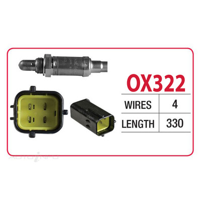 Oxygen Sensor OX322 for Mazda 626 GE 2.0L FS I4 16V DOHC (1992-1997) Oxygen Sensor OX322 for Mazda 626 GE 2.0L FS I4 16V DOHC (1992-1997)