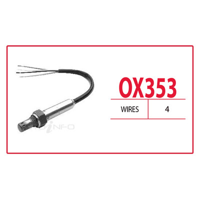 Oxygen Sensor OX353 - 4 Wire Oxygen Sensor OX353 - 4 Wire