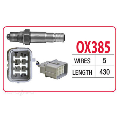 Oxygen Sensor OX385 for Honda Civic EG 1.5L D15Z1 I4 16V 66kW VTEC (1993-1995)