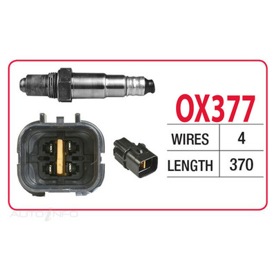 Oxygen Sensor OX377 for Mitsubishi Starwagon WA 3.0L 6G72 V6 133kW (1994-1996)