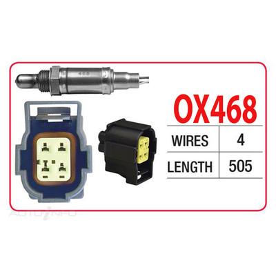 Oxygen Sensor OX468 for Chrysler 300C 3.5L EGG V6 24V 183kW SOHC (2008-Jan 2012)