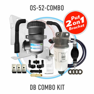 2023-on Toyota Landcruiser 70 Series 2.8L 1GD-FTV MANN ProVent Catch Can + PreLine Pre-Filter Dual Bracket Kit