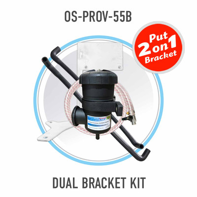 Toyota Landcruiser 70 Series 2024-on V8 4.5L 1VD-FTV - Mann ProVent Oil Catch Can DUAL Bracket Kit OS-PROV-55B