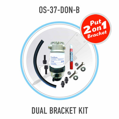 Isuzu D-MAX 4JJ1-TCX 2012-16 Donaldson Pre-Filter DUAL Bracket Kit OS-37-DON-B