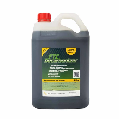 CEM FTC Diesel Decarbonizer 5L Bottle - Burns Fuel More Efficiently and Removes Carbon Buildup