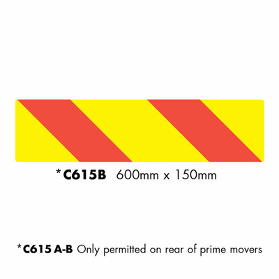 C615B Right Chevron Truck Marker (600x150mm)
