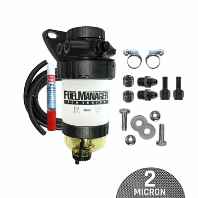Universal Pre Filter 2 Micron Kit Fuel Manager 4WD Diesel Separator FM705DPK