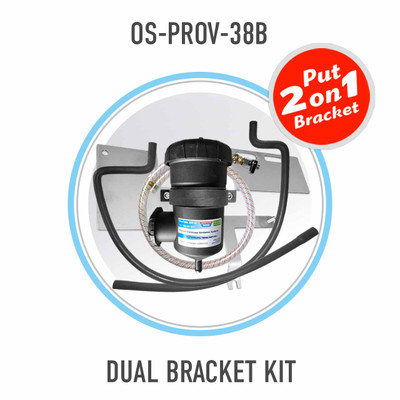 Mitsubishi Pajero 3.2L 4M41 2010-on DI-D TD - Provent Catch Can DUAL Bracket Kit OS-PROV-38B