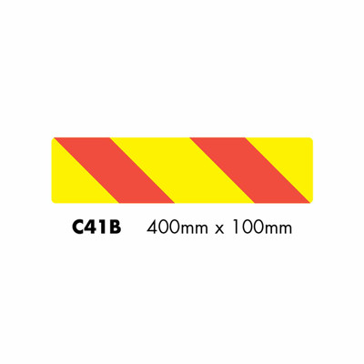 C41B Right Chevron Truck Marker (Alum.Plate 400x100mm)