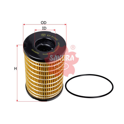 Sakura Fuel Filter Element EF-51040 Cross Ref: 26560163