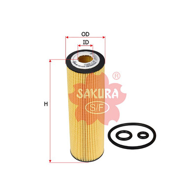 Sakura Oil Filter Element EO-2637 Cross Ref: 271 180 00 09