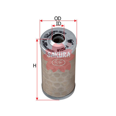 Sakura Fuel Filter Element F-5218 Cross Ref: 121850-55710
