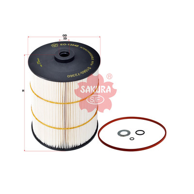 Sakura Oil Filter Element EO-13040 Cross Ref: 15601-E0070