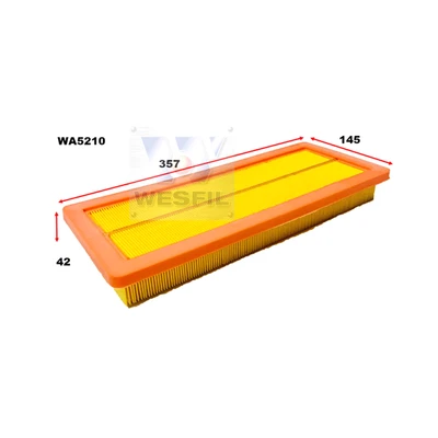 WA5210 Wesfil Air Filter for Citroen Mini Peugeot (Cross Ref: A1768 / A1809)