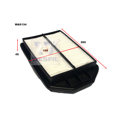 WA5134 Wesfil Air Filter for Honda (Cross Ref: A1597)