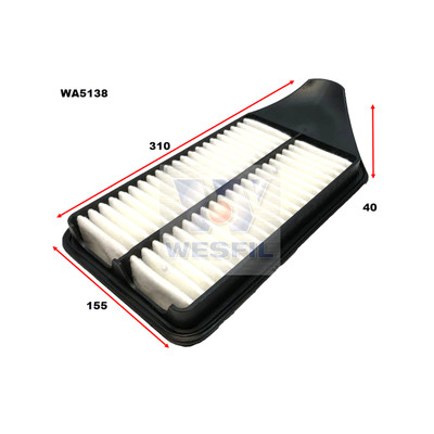WA5138 Wesfil Air Filter for Suzuki (Cross Ref: A1726)