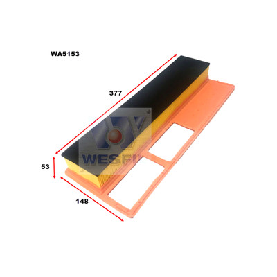WA5153 Wesfil Air Filter for Fiat (Cross Ref: PA7506) WA5153 Wesfil Air Filter for Fiat (Cross Ref: PA7506)