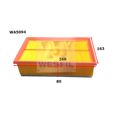WA5094 Wesfil Air Filter for Citroen Peugeot (Cross Ref: A1861)