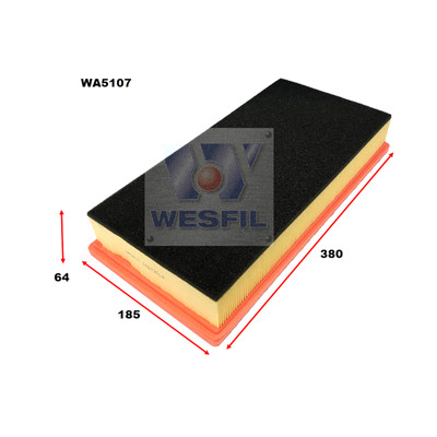 WA5107 Wesfil Air Filter for Audi VW Range Rover Porsche (Cross Ref: A1663 / A1716)