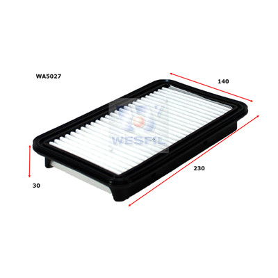 WA5027 Wesfil Air Filter for Suzuki (Cross Ref: A1629)