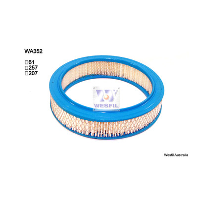 WA352 Wesfil Air Filter for Honda (Cross Ref: A352)