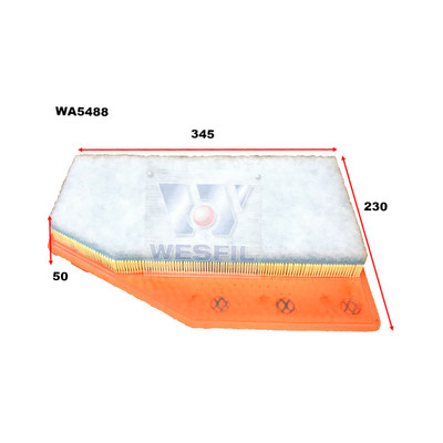 WA5488 Wesfil Air Filter for Holden (Cross Ref: A1962)