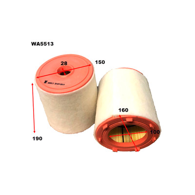WA5513 Wesfil Air Filter for Audi (Cross Ref: )