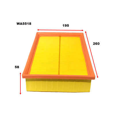 WA5518 Wesfil Air Filter for MG (Cross Ref: A1961)
