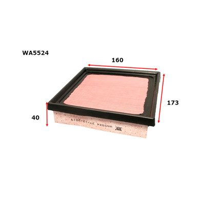 WA5524 Wesfil Air Filter for Lexus Toyota (Cross Ref: ) WA5524 Wesfil Air Filter for Lexus Toyota (Cross Ref: )