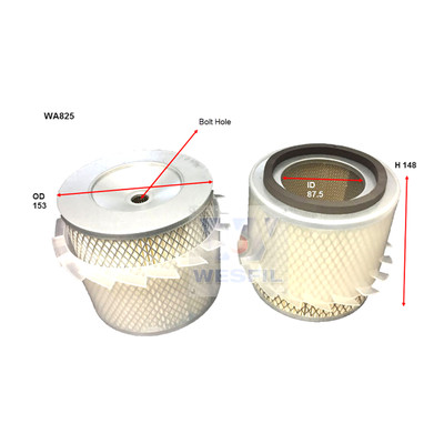 WA825 Wesfil Air Filter for Toyota (Cross Ref: A492 / HDA5163)