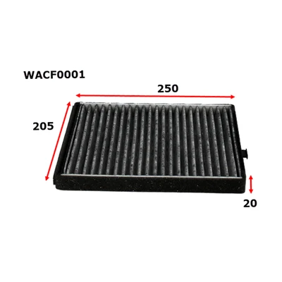 WACF0001 Wesfil Cabin Filter for Daewoo Holden (Cross Ref: RCA202P / RCA204P)