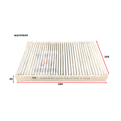 WACF0039 Wesfil Cabin Filter for Audi VW (Cross Ref: RCA139C)