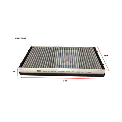 WACF0089 Wesfil Cabin Filter for Porsche (Cross Ref: RCA392MS)