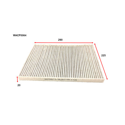 WACF0064 Wesfil Cabin Filter for Alfa Romeo (Cross Ref: ) WACF0064 Wesfil Cabin Filter for Alfa Romeo (Cross Ref: )